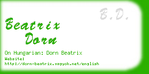 beatrix dorn business card